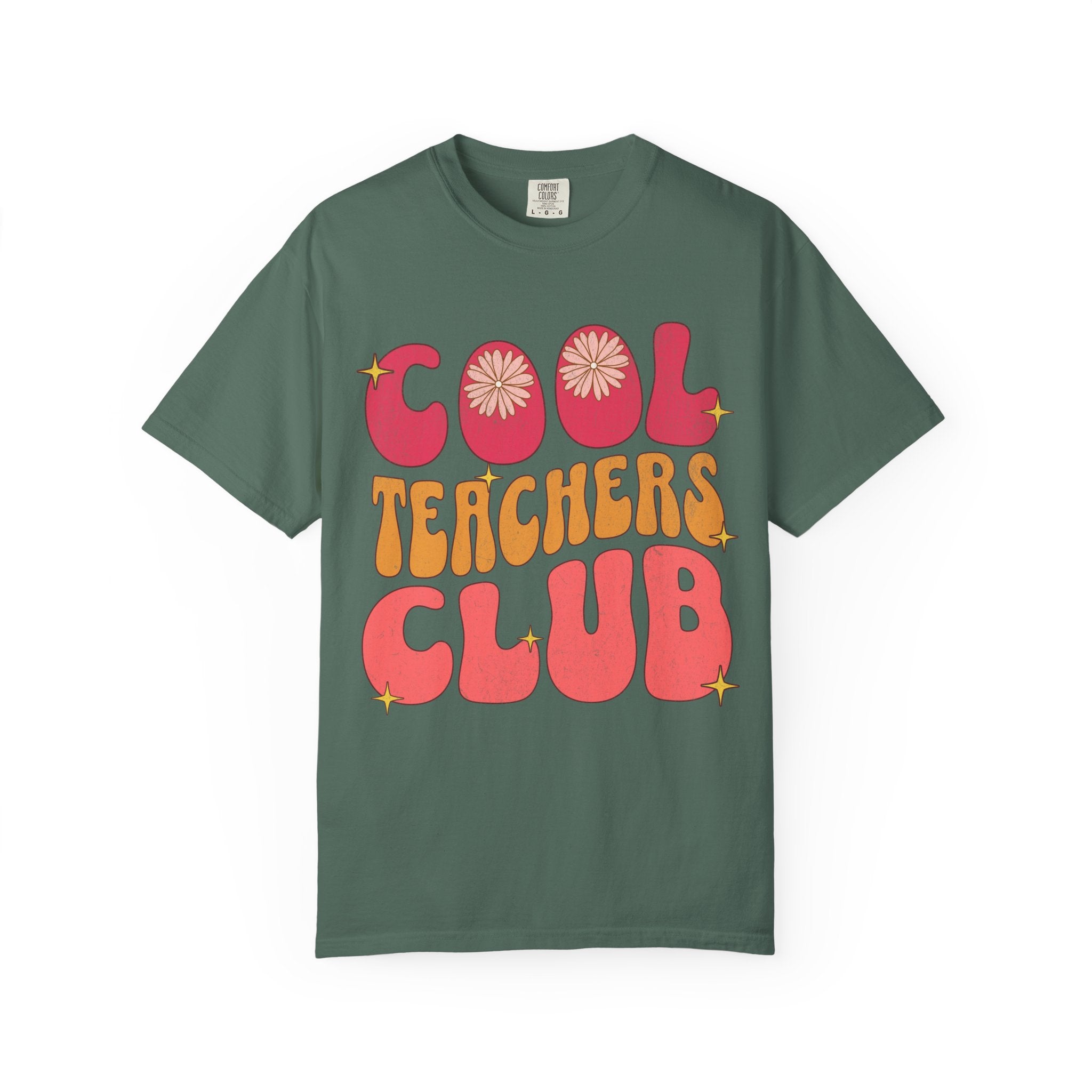Cool Teachers Club T-Shirt — Retro Floral Teacher Appreciation Tee