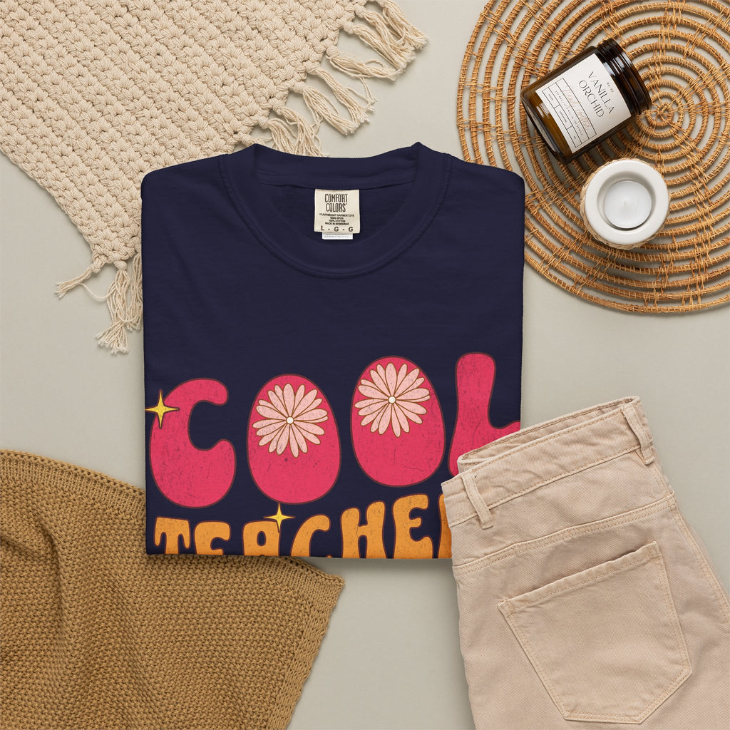 Cool Teachers Club T-Shirt — Retro Floral Teacher Appreciation Tee