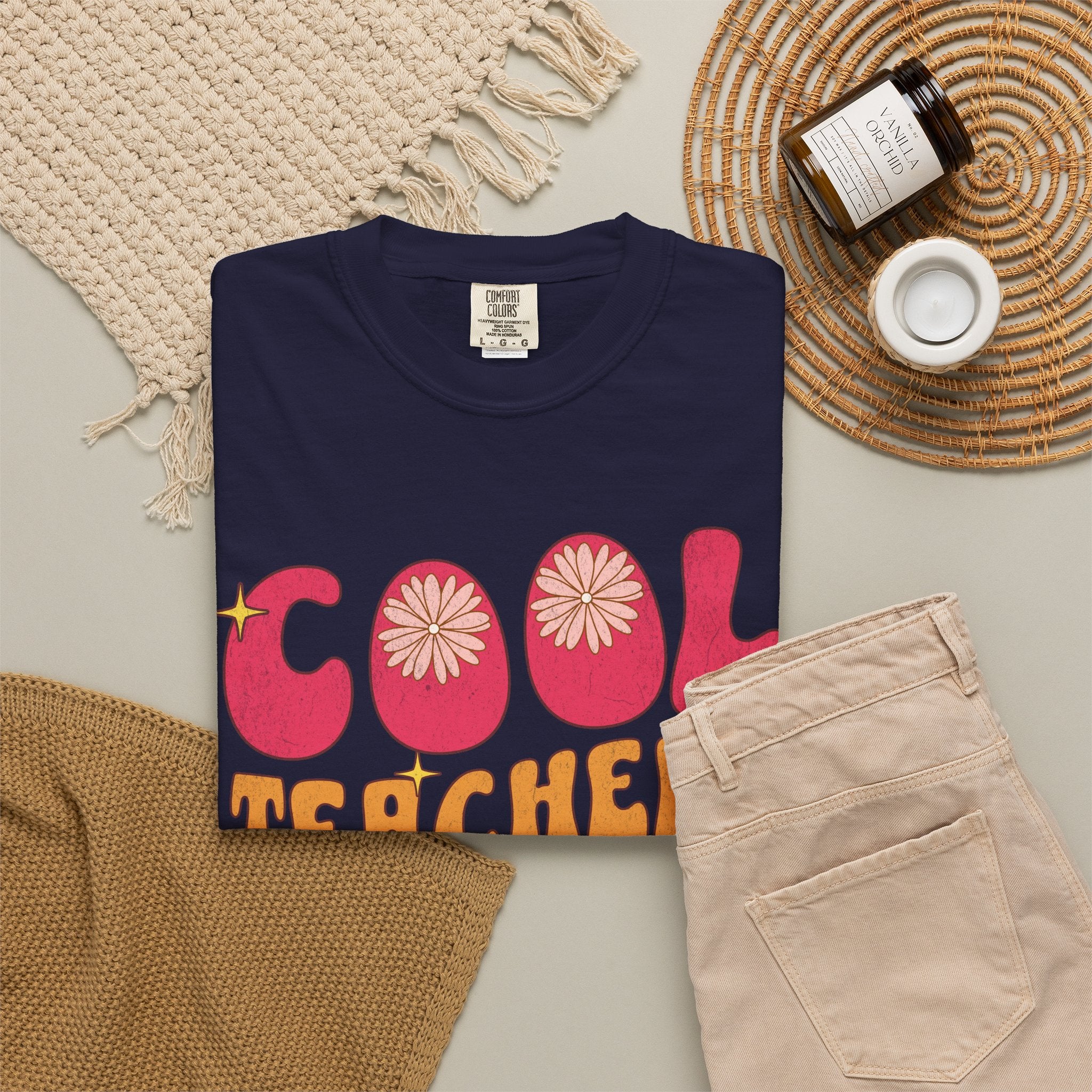 Cool Teachers Club T-Shirt — Retro Floral Teacher Appreciation Tee