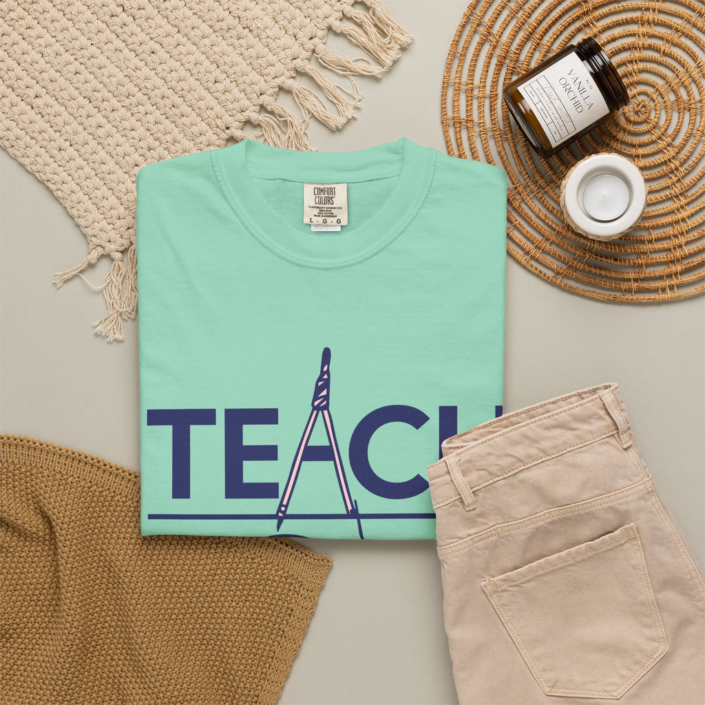Teach Love Inspire T-Shirt — Teacher Appreciation Tee with Pencil & Checkmark Design