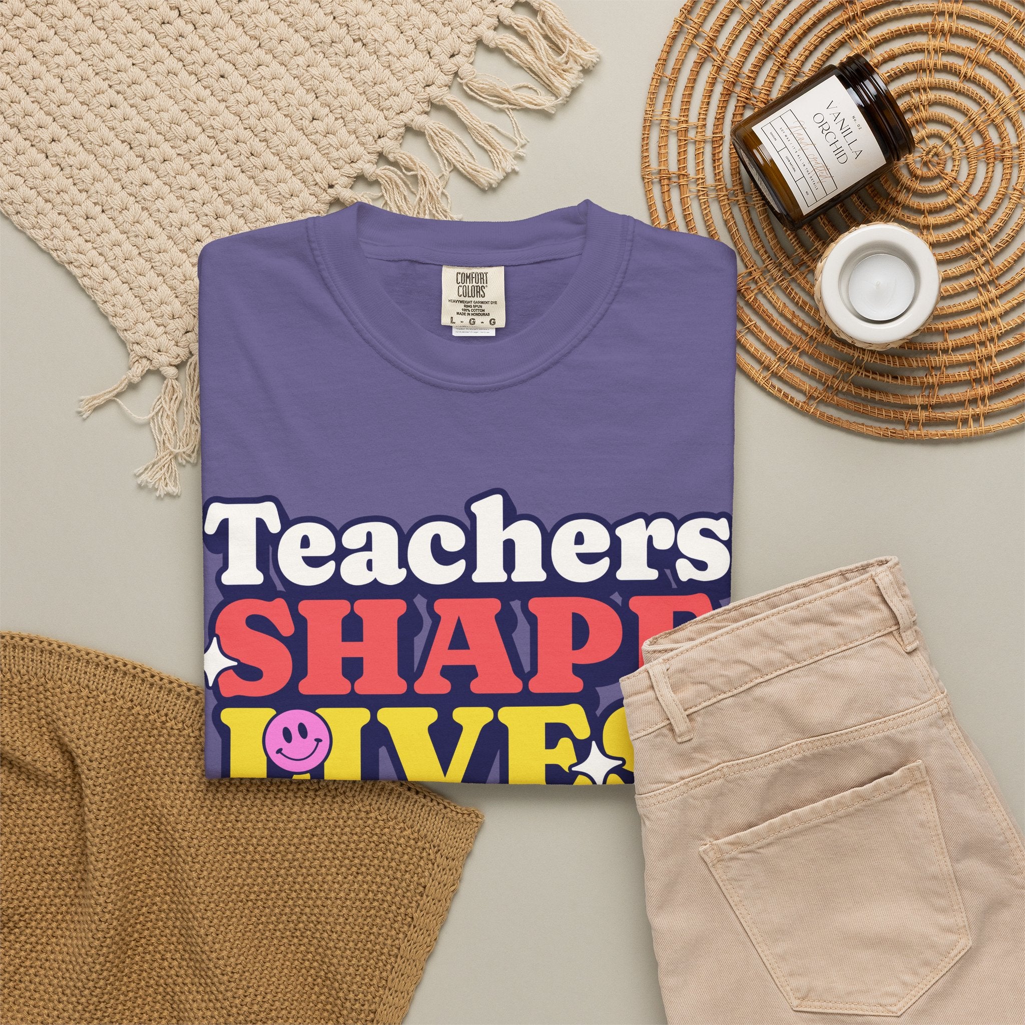 Teachers Shape Lives Forever T-Shirt — Retro Cute Teacher Appreciation Tee