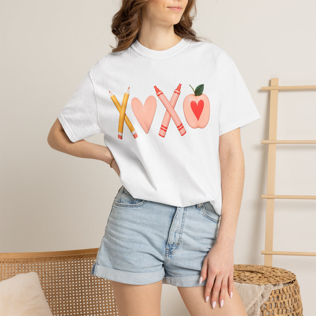 Teacher Love T-Shirt – XOXO Pencils & Apple School Tee