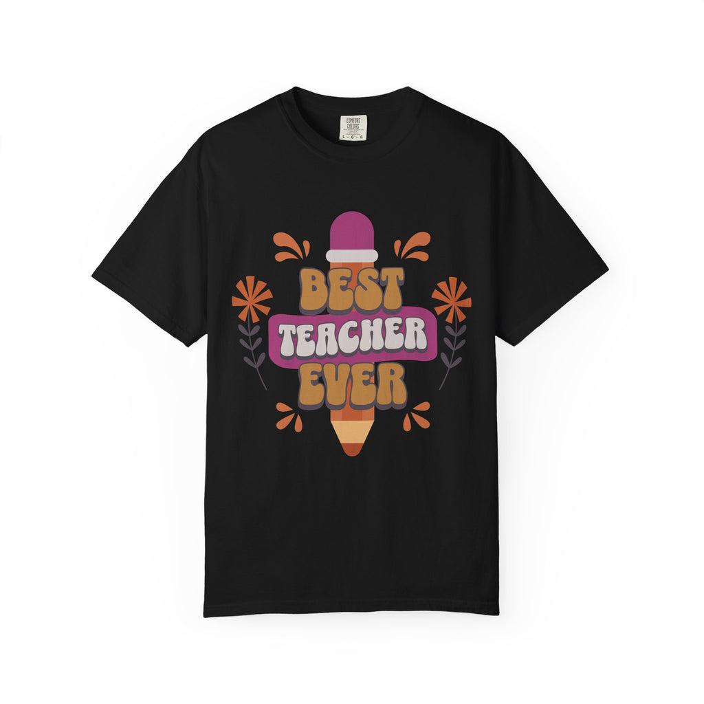 Best Teacher Ever T-Shirt — Retro Pencil Gift for Teachers