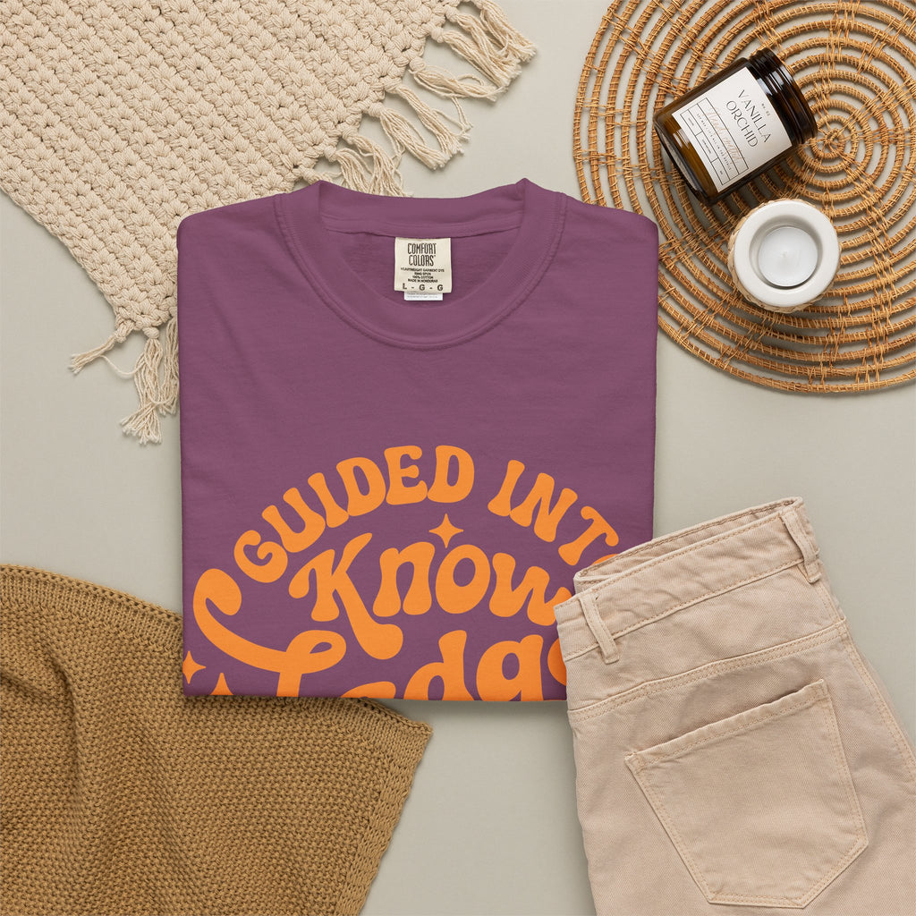 Guided Into Knowledge By Teacher T-Shirt — Retro Teacher Appreciation Tee