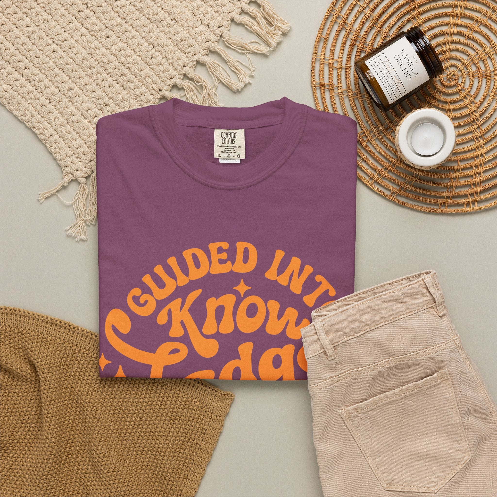 Guided Into Knowledge By Teacher T-Shirt — Retro Teacher Appreciation Tee