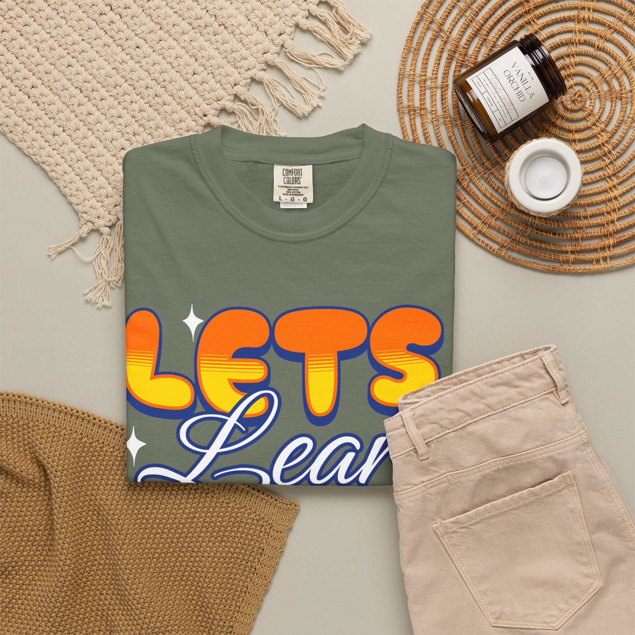 Let's Learn Today T-Shirt — Retro Teacher & Student Back-to-School Tee